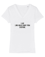 Long Walks Tricou mânecă scurtă guler V Damă Evoker