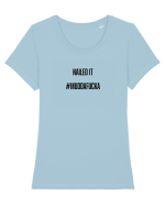 Nailed It Tricou mânecă scurtă guler larg fitted Damă Expresser