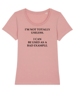 Bad Example Tricou mânecă scurtă guler larg fitted Damă Expresser
