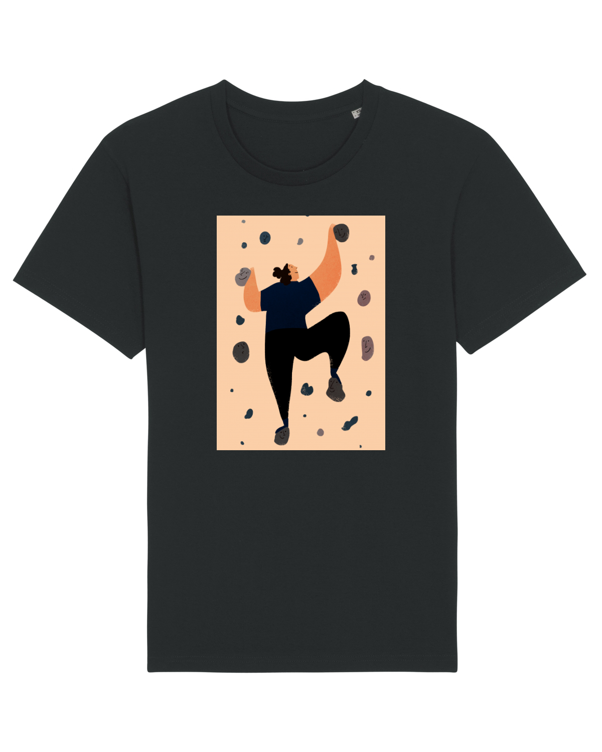 Tricou mânecă scurtă Unisex Rocker Black