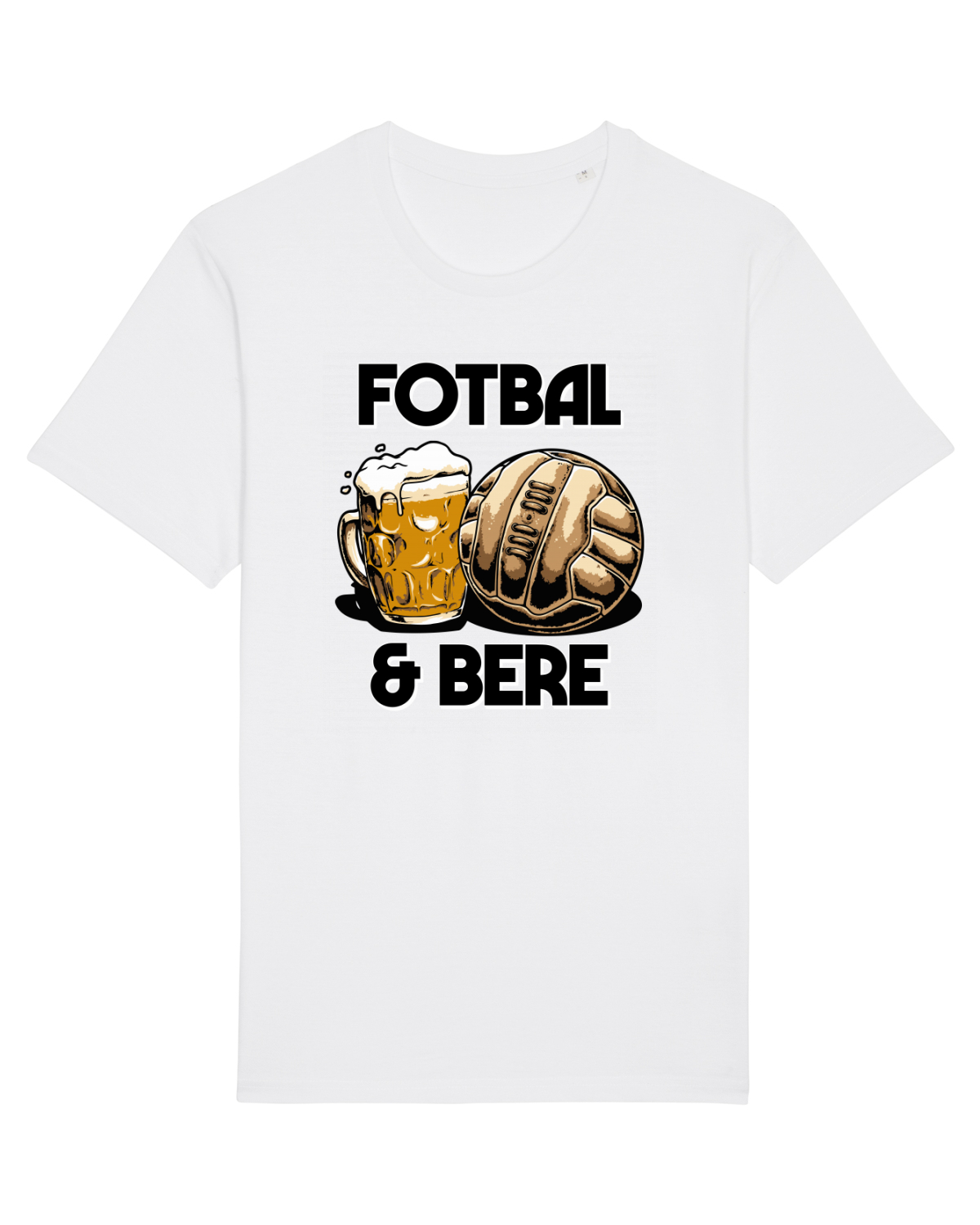 Tricou mânecă scurtă Unisex Rocker White