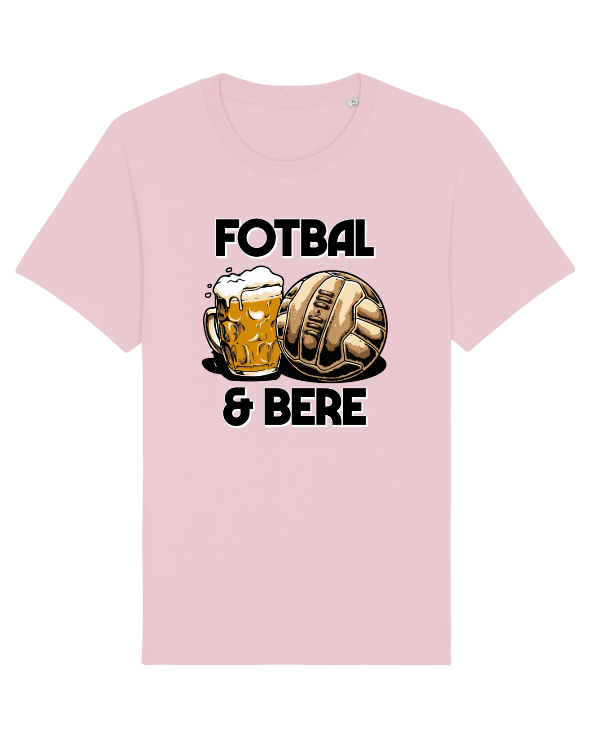 Tricou mânecă scurtă Unisex Rocker Cotton Pink