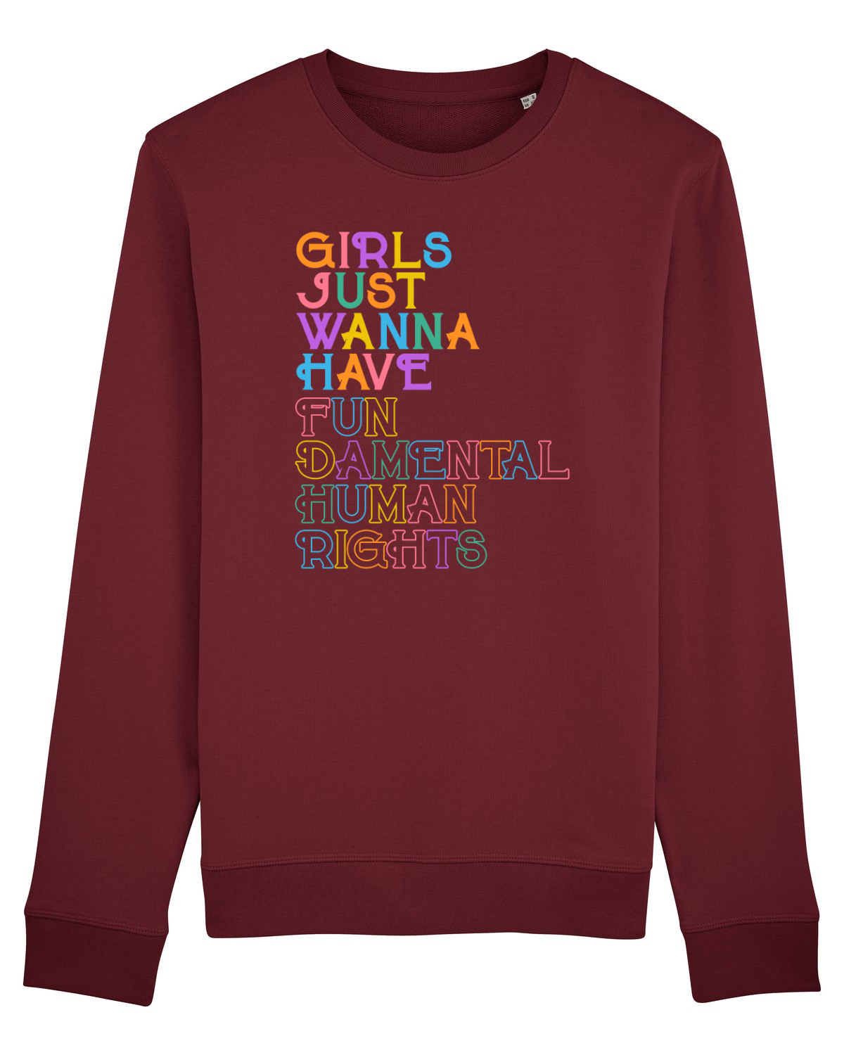 Bluză mânecă lungă Unisex Rise Burgundy