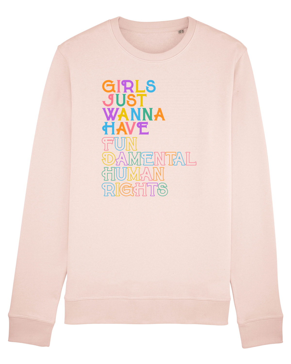 Bluză mânecă lungă Unisex Rise Candy Pink