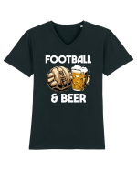 Football and Beer Tricou mânecă scurtă guler V Bărbat Presenter