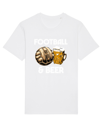 Football and Beer White