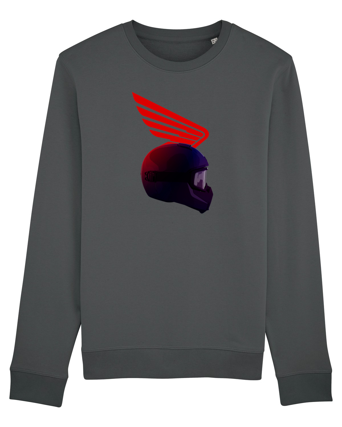 Bluză mânecă lungă Unisex Rise Anthracite