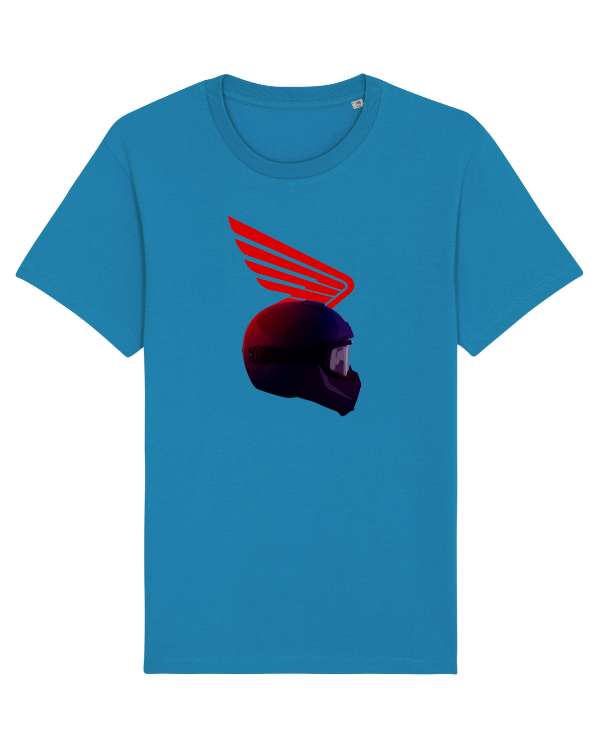 Tricou mânecă scurtă Unisex Rocker Azur