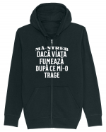 Ma-ntreb daca viata fumeaza dupa ce mi-o trage Hanorac cu fermoar Unisex Connector