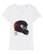 Colorfull Helmet Tricou mânecă scurtă guler V Damă Evoker