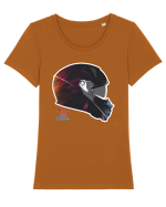 Colorfull Helmet Tricou mânecă scurtă guler larg fitted Damă Expresser