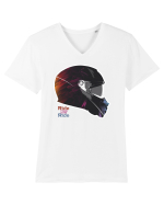 Colorfull Helmet Tricou mânecă scurtă guler V Bărbat Presenter