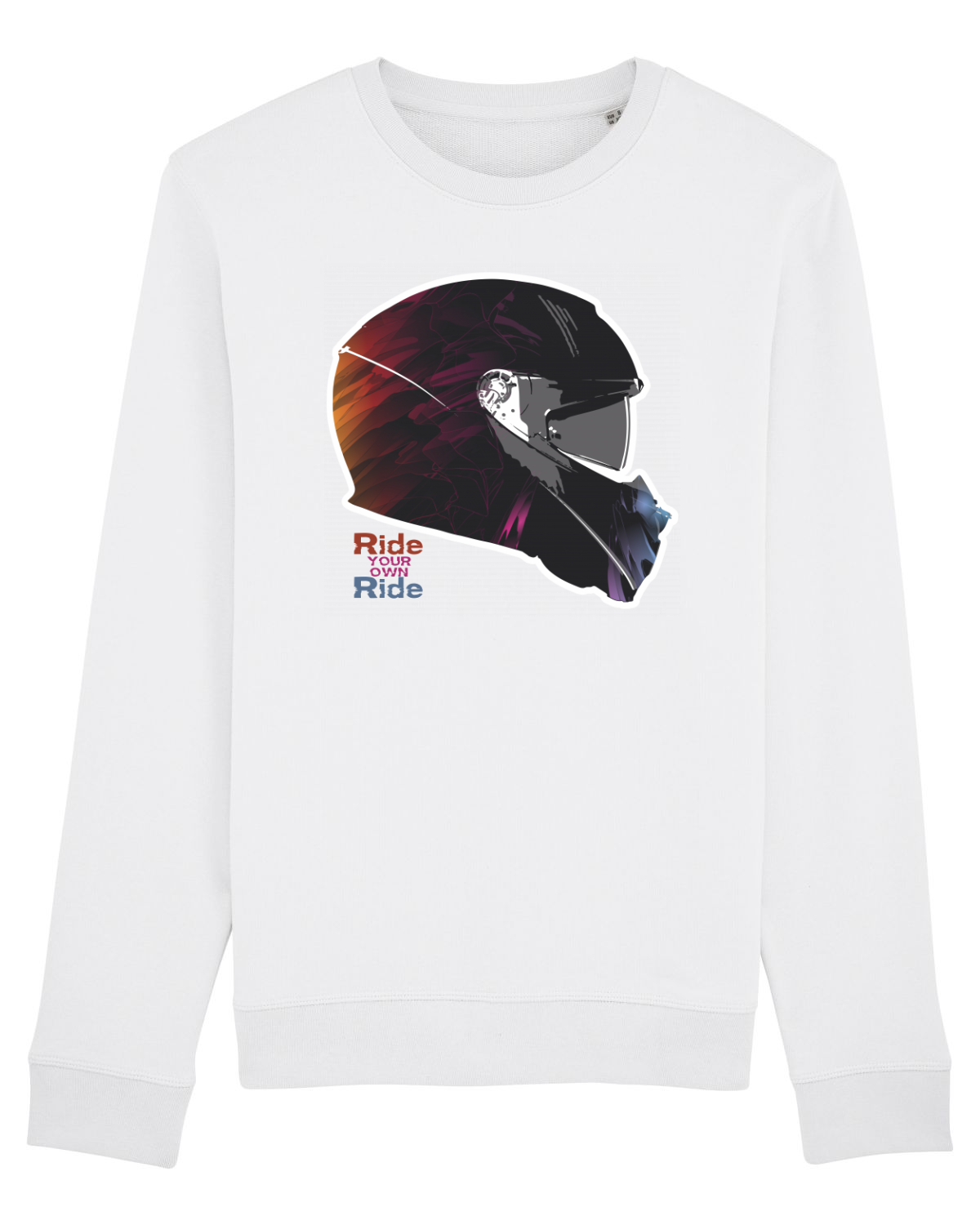 Bluză mânecă lungă Unisex Rise White