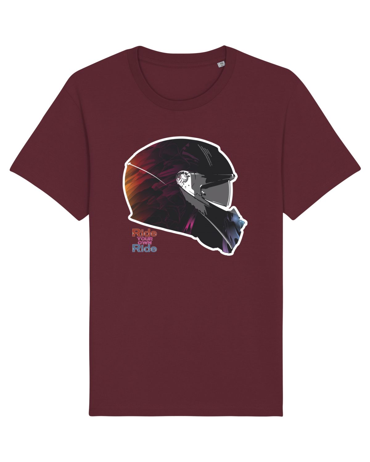 Tricou mânecă scurtă Unisex Rocker Burgundy