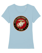 Marine Corps Tricou mânecă scurtă guler larg fitted Damă Expresser