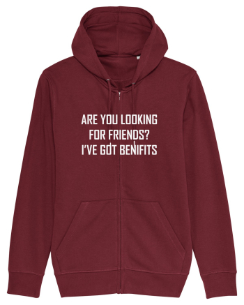 Are You Looking For Friends? I've Got Benefits Burgundy
