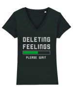 Deleting Feelings Please Wait Tricou mânecă scurtă guler V Damă Evoker