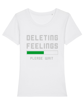 Deleting Feelings Please Wait White