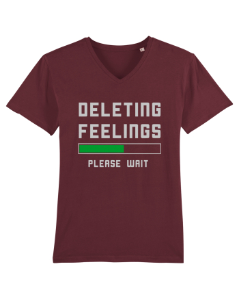 Deleting Feelings Please Wait Burgundy
