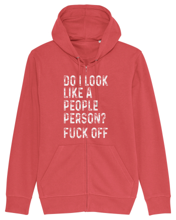 Do I Look Like A People Person? Fuck Off Carmine Red