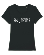 EW, PEOPLE Tricou mânecă scurtă guler larg fitted Damă Expresser