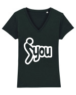 F... You Tricou mânecă scurtă guler V Damă Evoker