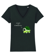 Go Away I'm Introverting Tricou mânecă scurtă guler V Damă Evoker
