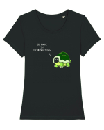 Go Away I'm Introverting Tricou mânecă scurtă guler larg fitted Damă Expresser