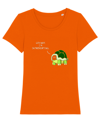Go Away I'm Introverting Bright Orange