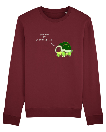 Go Away I'm Introverting Burgundy