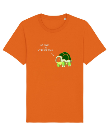 Go Away I'm Introverting Bright Orange