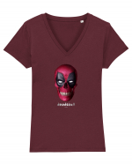 Craniu skullpool deadskull 03 Tricou mânecă scurtă guler V Damă Evoker