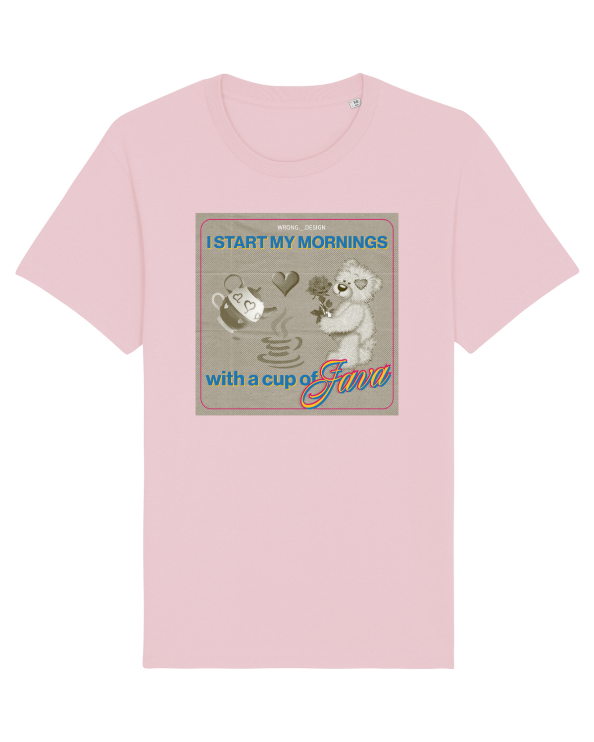 Tricou mânecă scurtă Unisex Rocker Cotton Pink
