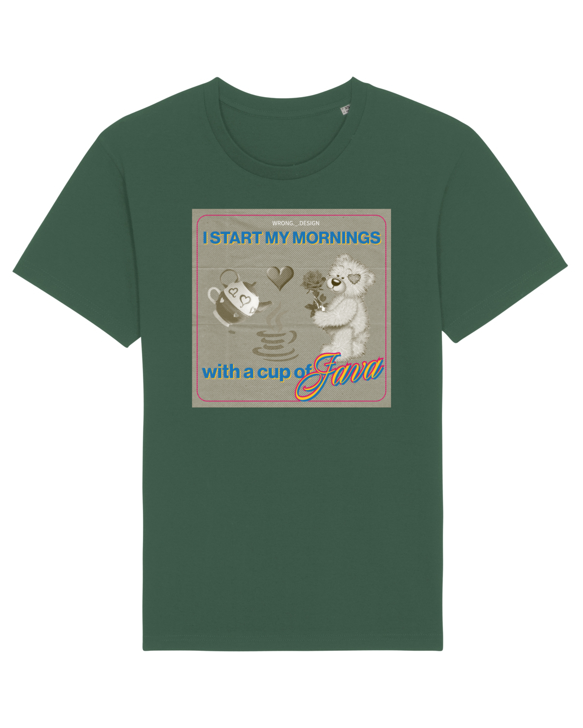 Tricou mânecă scurtă Unisex Rocker Bottle Green