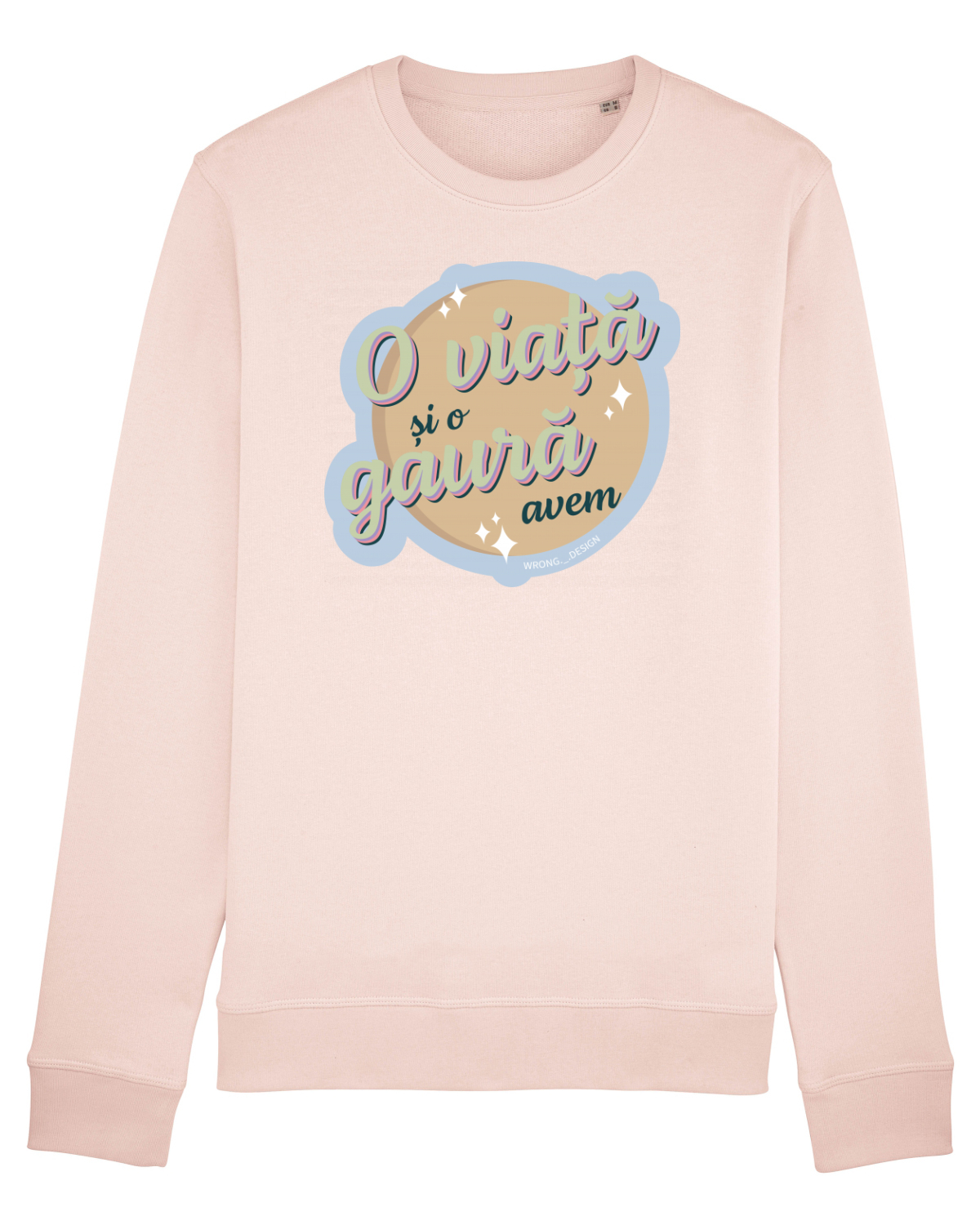 Bluză mânecă lungă Unisex Rise Candy Pink