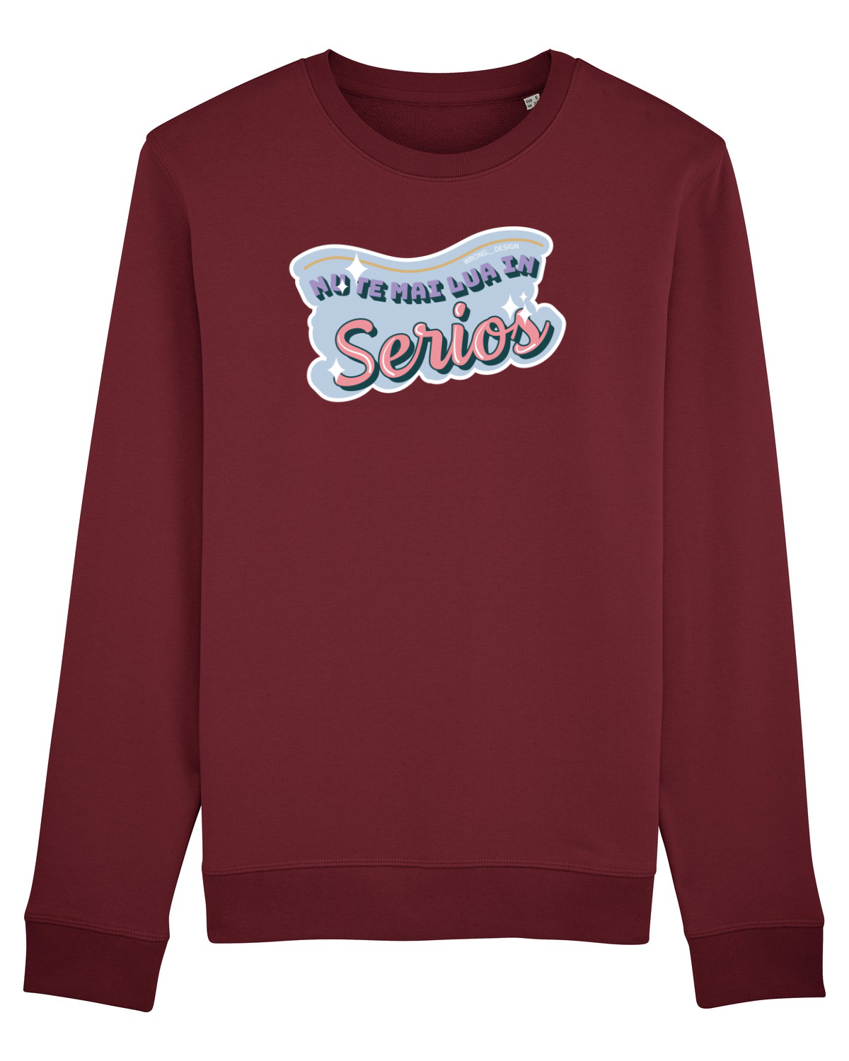 Bluză mânecă lungă Unisex Rise Burgundy