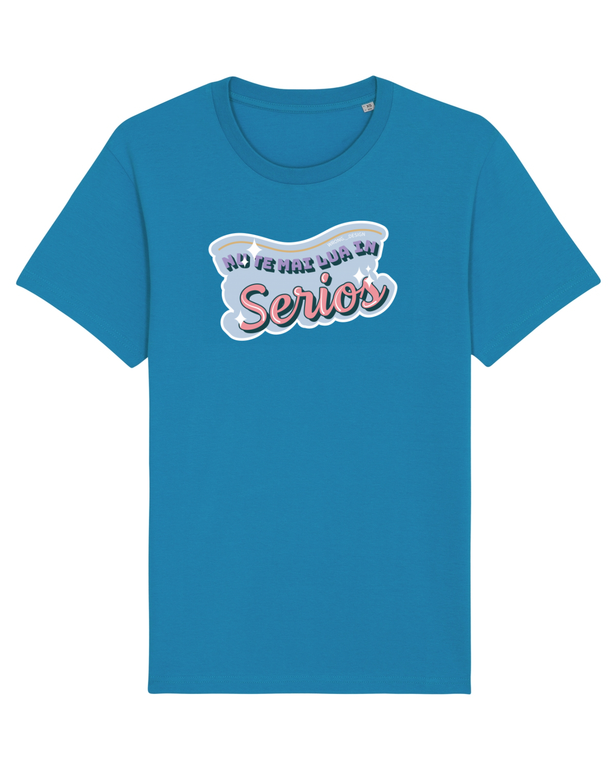 Tricou mânecă scurtă Unisex Rocker Azur