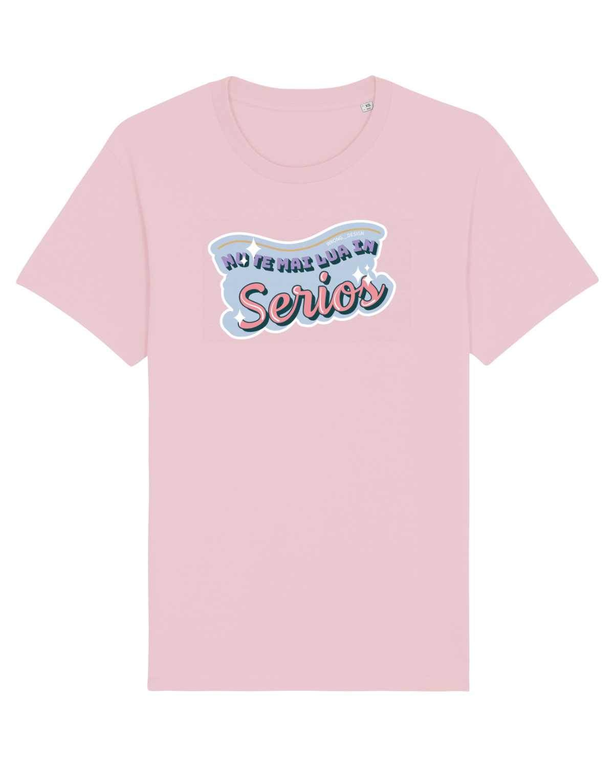 Tricou mânecă scurtă Unisex Rocker Cotton Pink