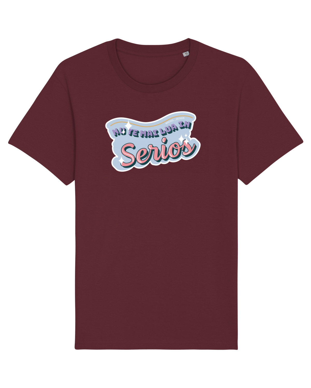 Tricou mânecă scurtă Unisex Rocker Burgundy