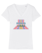Proasta satului Tricou mânecă scurtă guler V Damă Evoker