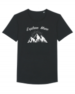 Explore More  Tricou mânecă scurtă guler larg Bărbat Skater