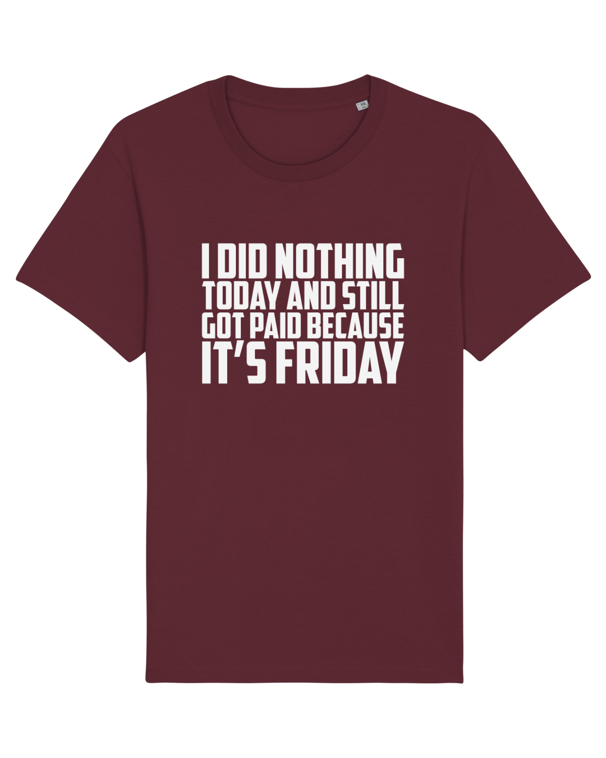 Tricou mânecă scurtă Unisex Rocker Burgundy