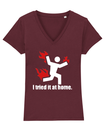 I Tried It At Home Burgundy
