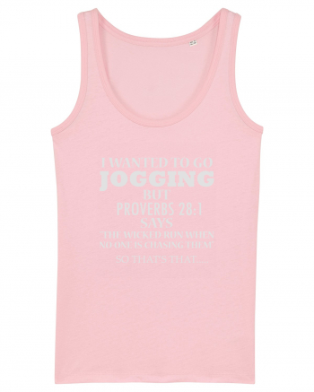 I WANTED TO GO JOGGING Cotton Pink