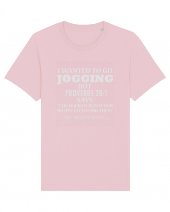 I WANTED TO GO JOGGING Cotton Pink