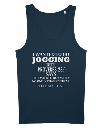 I WANTED TO GO JOGGING Navy