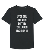 If You Can Read This, Pull Me Back Into The Boat Tricou mânecă scurtă guler larg Bărbat Skater