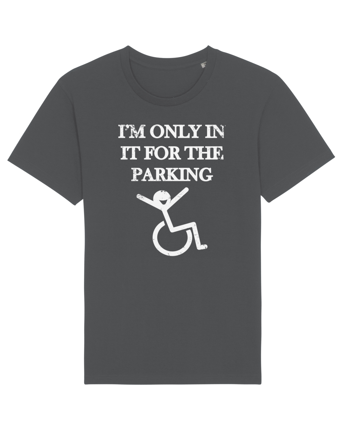 Tricou mânecă scurtă Unisex Rocker Anthracite