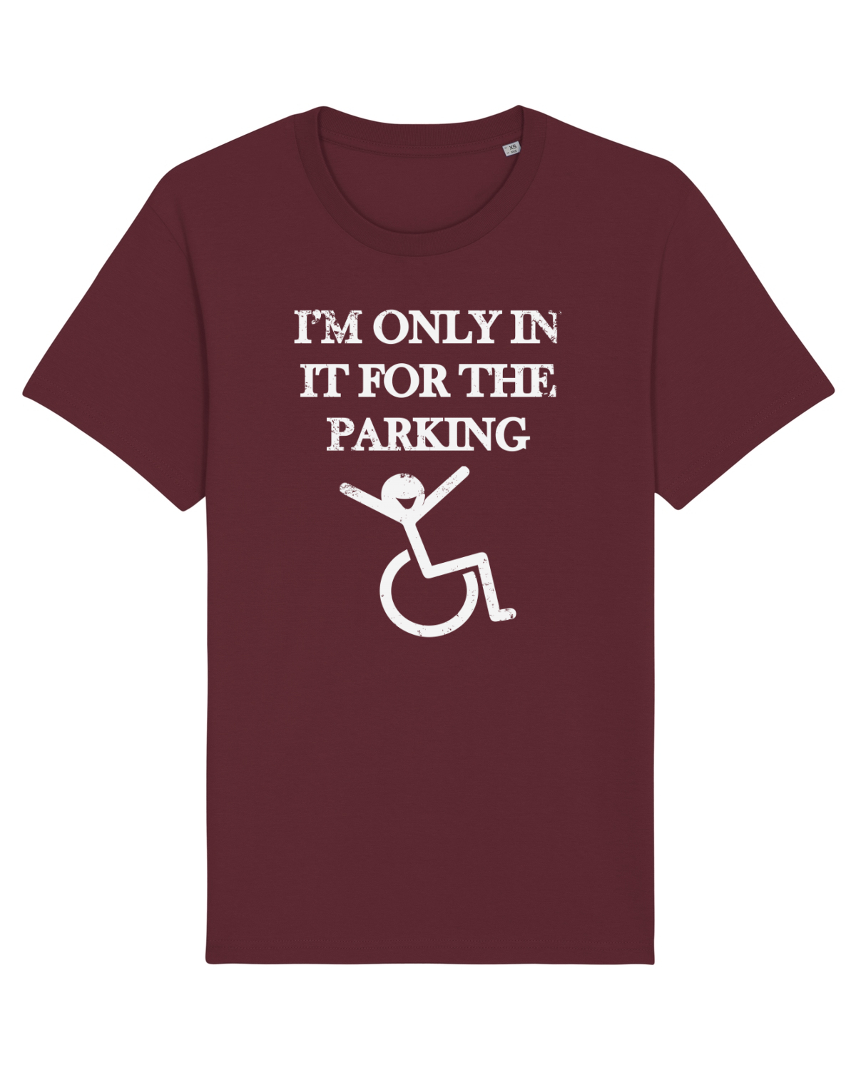 Tricou mânecă scurtă Unisex Rocker Burgundy
