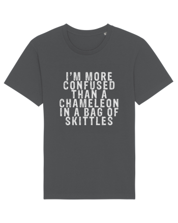 I'M MORE CONFUSED THAN A CHAMELEON IN A BAG OF SKITTLES Anthracite